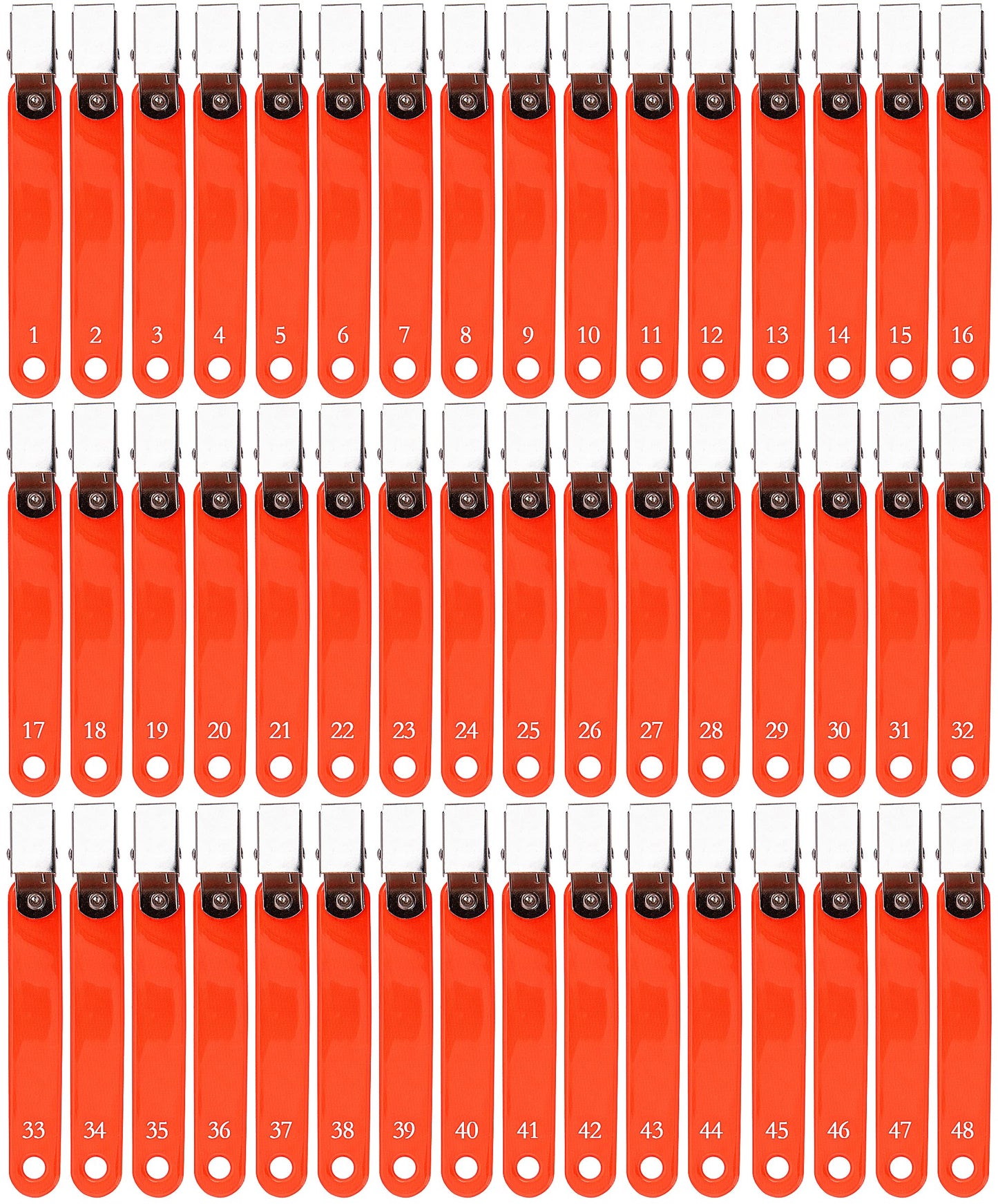 Adnee 48 Pcs Reflective Hunting Trail Markers with Clips for Night-n-Day - High-Visibility Trail Markers for Tree-Stand Hunting Hiking Outdoor