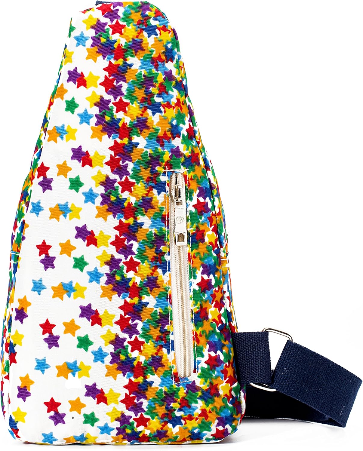 Chrysansmile Sling Bag for Women Men Nylon Crossbody Bags Fanny Packs Flower Print Small Backpack for Travel Hiking