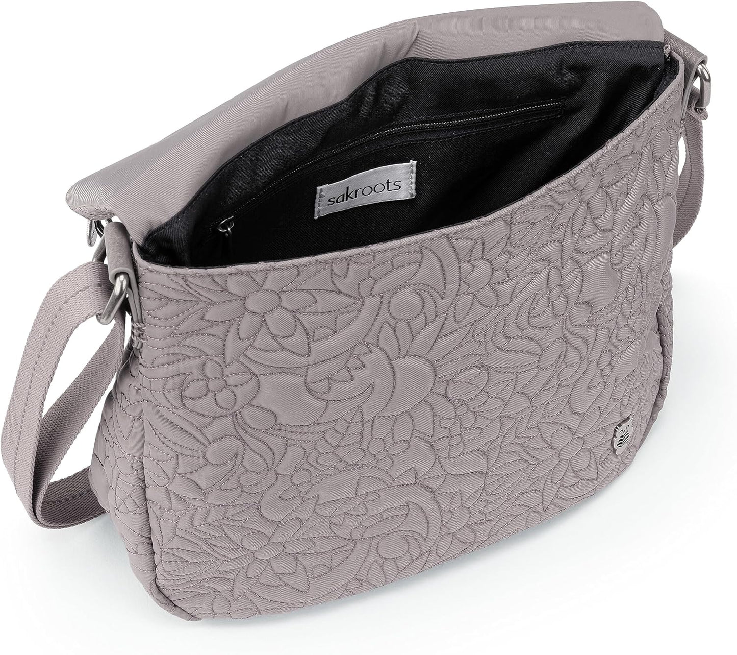 Sakroots Foldover Crossbody Purse - Women's Handbag For Everyday & Travel - Cross Body With Adjustable Shoulder Strap