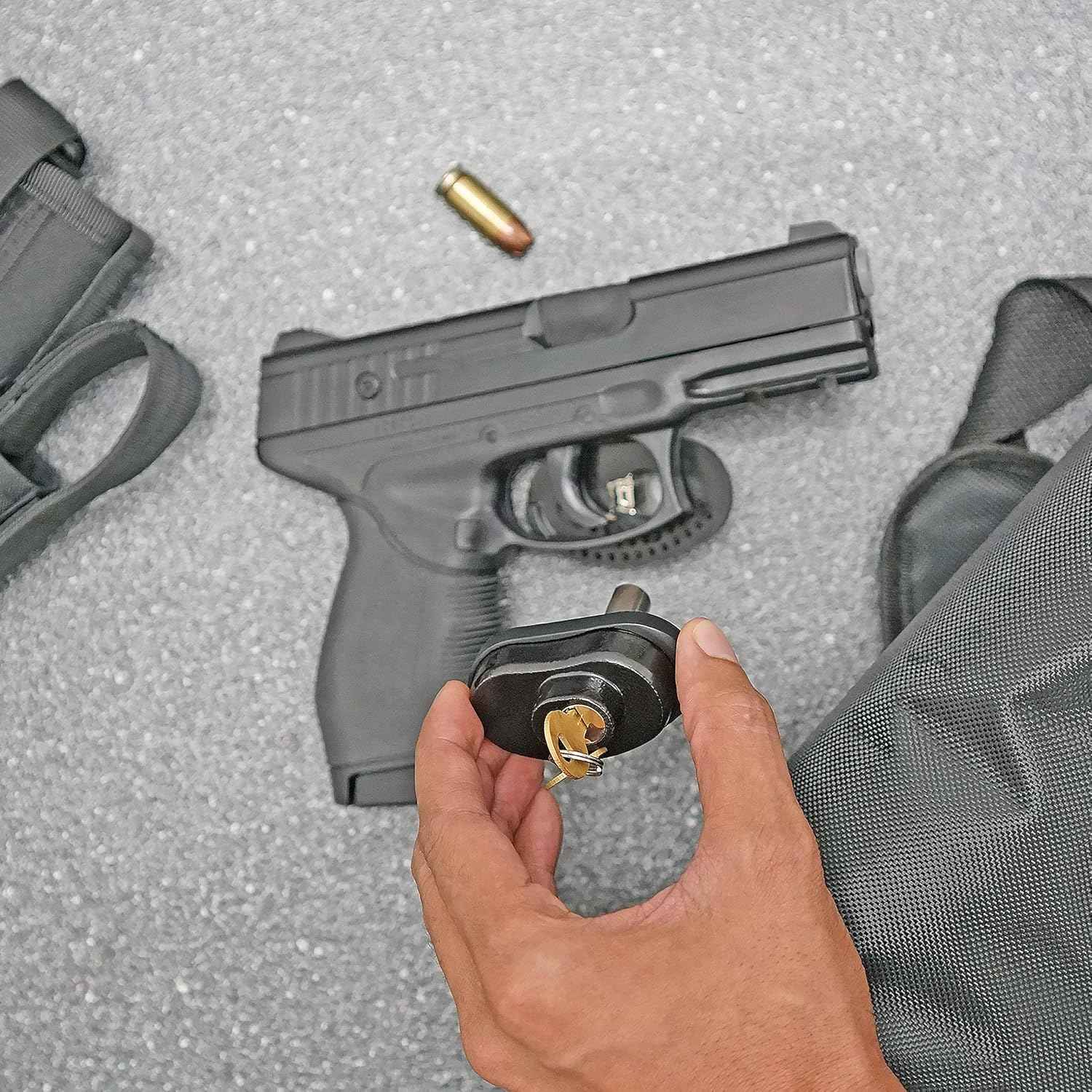 Universal Keyed Alike Gun Lock for Pistols, Rifles & Shotguns - Secure Your Firearms