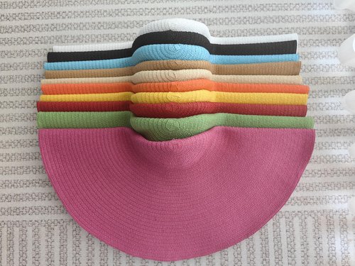 Tinkeep Oversized Beach Straw Hats for Women for Women Extra Large Wide Brim Beach Hat Foldable Roll up Floppy Sun Hat (Khaki)
