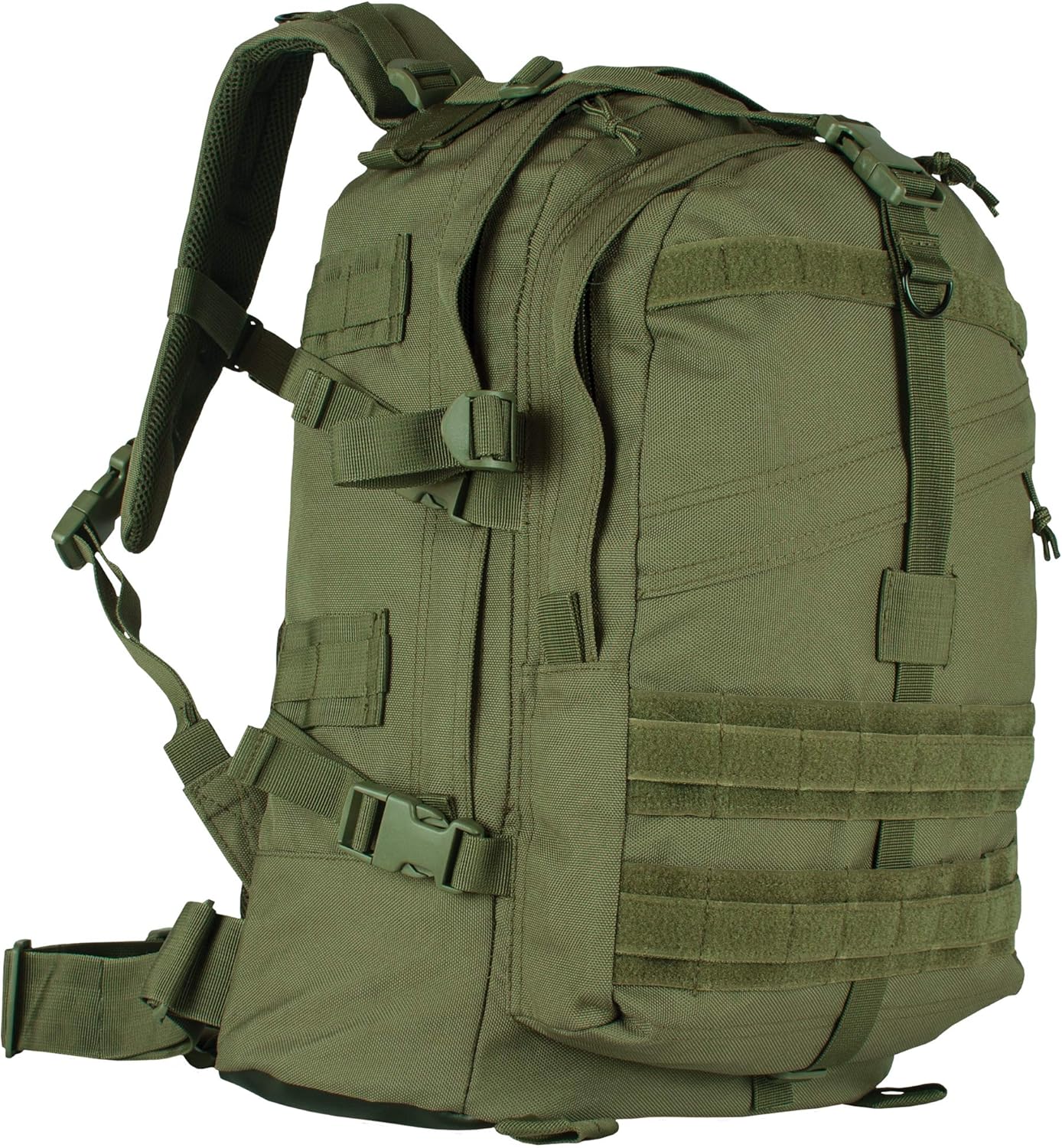 Fox Outdoor Products Large Transport Pack | 37L Tactical Backpack with Compression Straps, Hydration Pocket & Modular Webbing