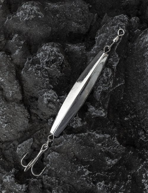BLUEWING 6oz Fishing Diamond Jig Chrome with High Carbon Steel Treble Hook 1pc Premium Fish Lure Durable for Saltwater Freshwater