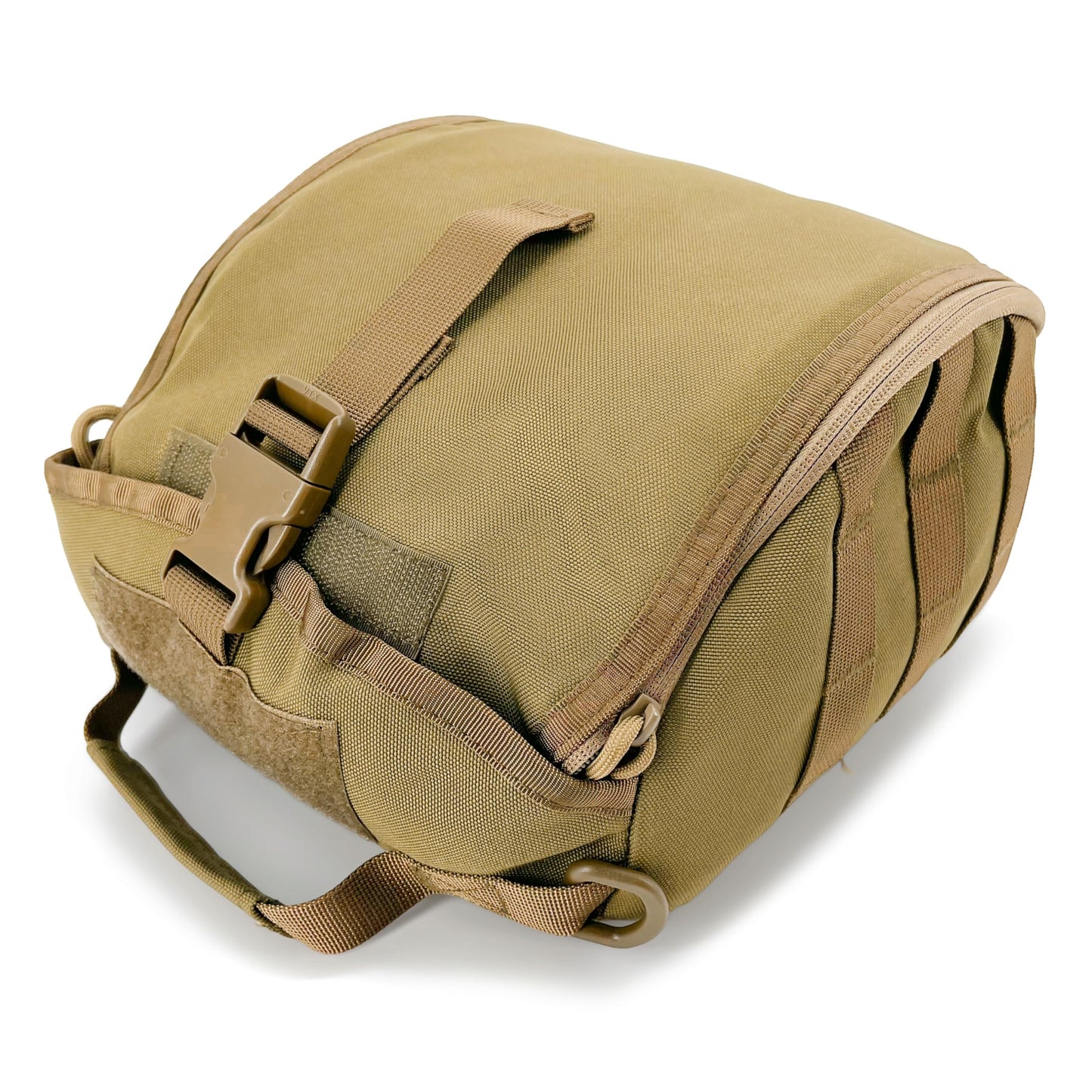 Jaegvida Tactical Helmet Bag Molle Syestem Helmet Bag Lightweight Multifunctional Helmet Case (Khaki)