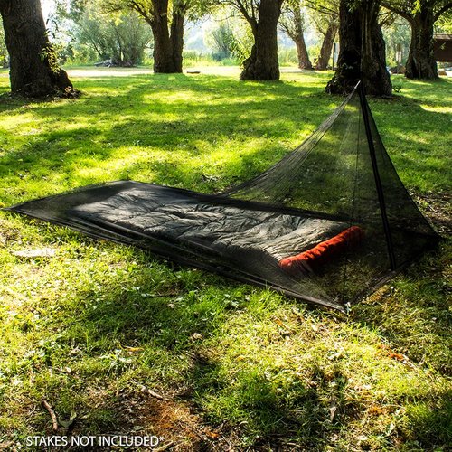 MEKKAPRO Mosquito Netting for Camping with Carry Bag, Mosquito Net Tent, Compact and Lightweight Bug Net for Camping, Mosquito Netting for Bed, Fits Sleeping Bags, Tent, Bed (Single)