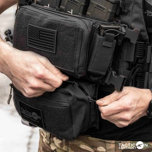 Tacticon Drop Pouch Elite | Combat Veteran Owned Company | Dangler Pouch Compatible with Any Vest with Hook and Loop at Front