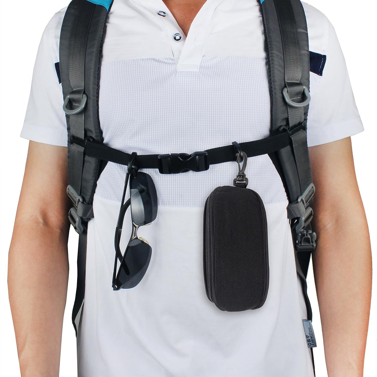 Wisdompro Backpack Chest Strap, 3/4 inch Backpack Sternum Strap Chest Belt with Quick Release Buckle for Hiking and Jogging (Compatible with 1 inch Webbing Shoulder Strap)
