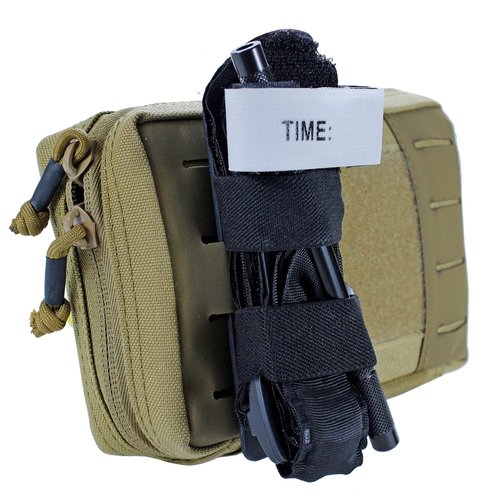 Molle Tourniquet Holder 2 Pack, JX Tacfancier Tactical TQ Holder Elastic Retention Loop Outbound Storage for Vest Backpack