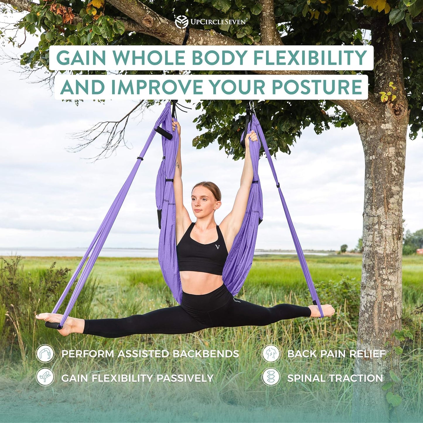 UpCircleSeven Aerial Yoga Swing Set Ceiling Mount Accessories