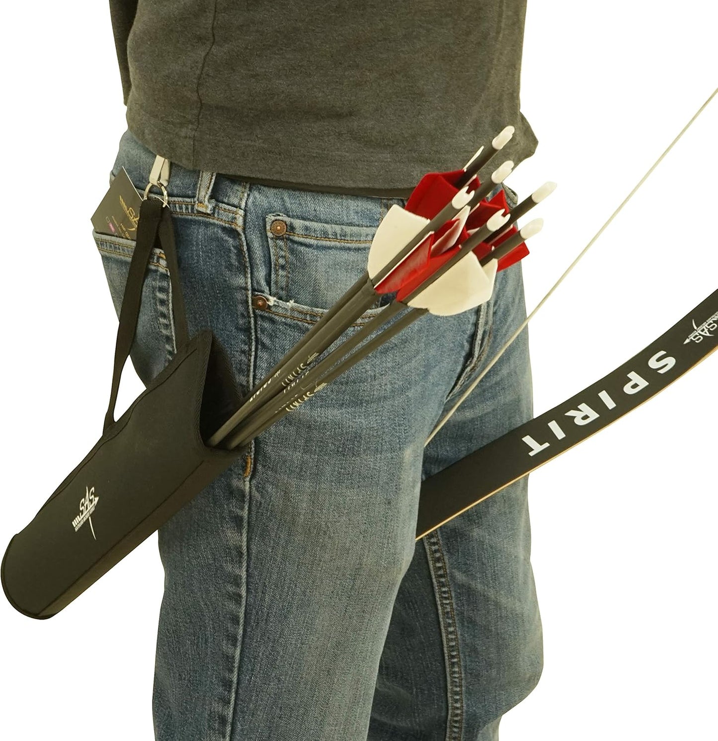 SAS Archery Side Tube Quiver with Belt Clip