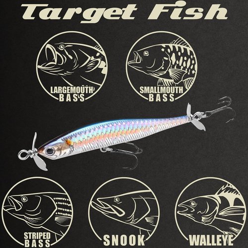 LUCKY CRAFT Screw Pointer 80 Jerkbait - Sinking Fishing Lure for Bass & Walleye