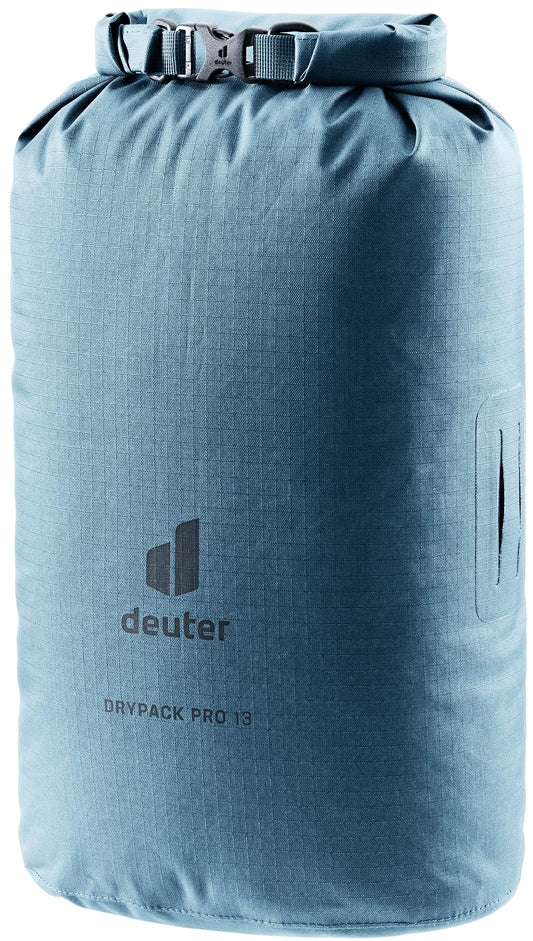 Deuter Drypack Pro 8L, Waterproof 8-Liter Storage Pack Sack for Trekking, Hiking, Bikepacking & Mountain Climbing - Atlantic