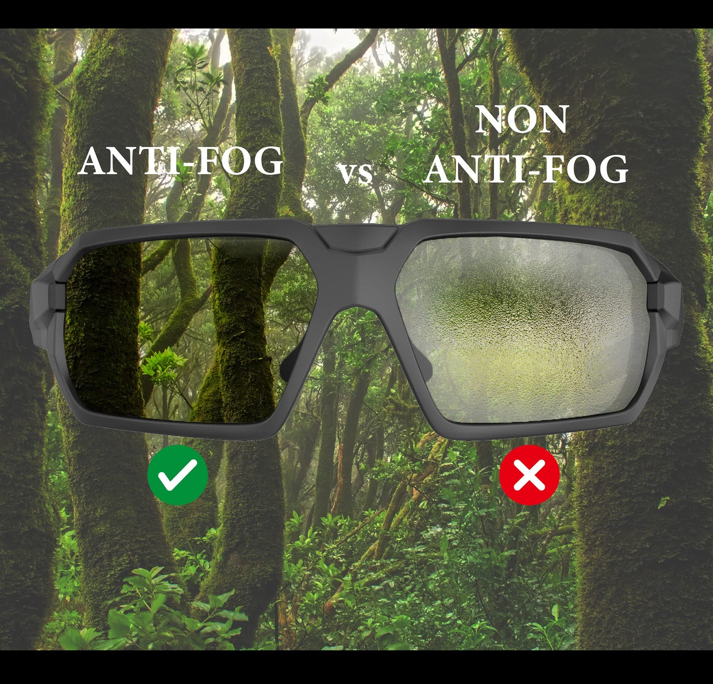 HTS HUNTERSKY Q37 Protective Powersports anti fog yellow tinted night vision driving riding glasses hunting Shooting Airsoft Skydiving Wind Dust proof