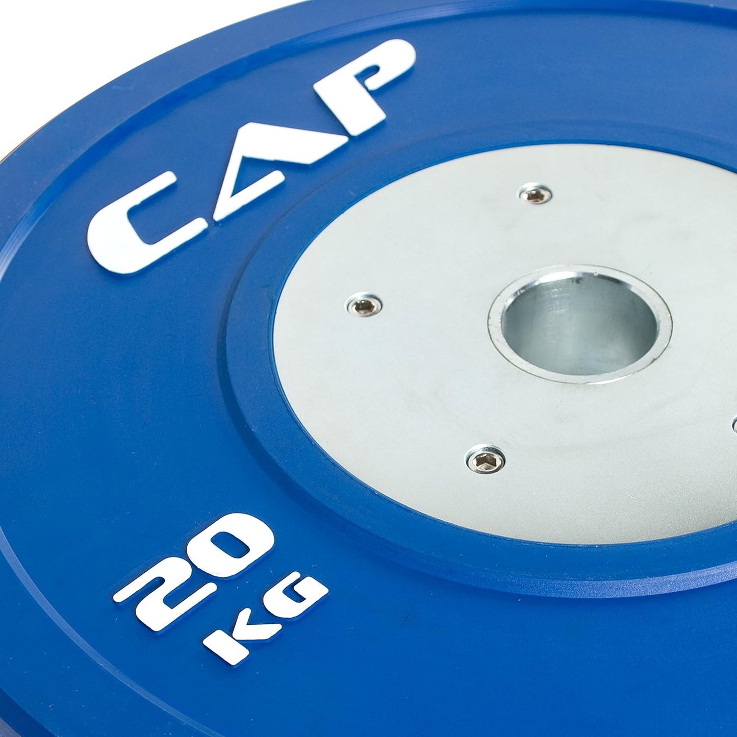 CAP Barbell Olympic Competition Rubber Bumper Plate with Steel Hub (Single), Compatible with 2-Inch Bars