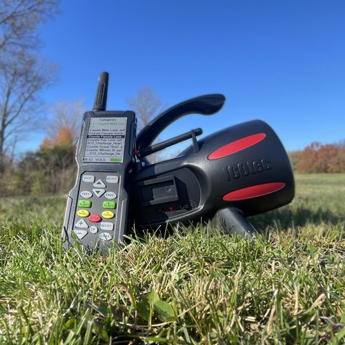 Icotec Hellion+ Game Call - Designed for Coyote, Fox, Bobcat, Raccoon Hunting - 165 Sounds Included, 300 Yard Remote Range, Clearest Sound
