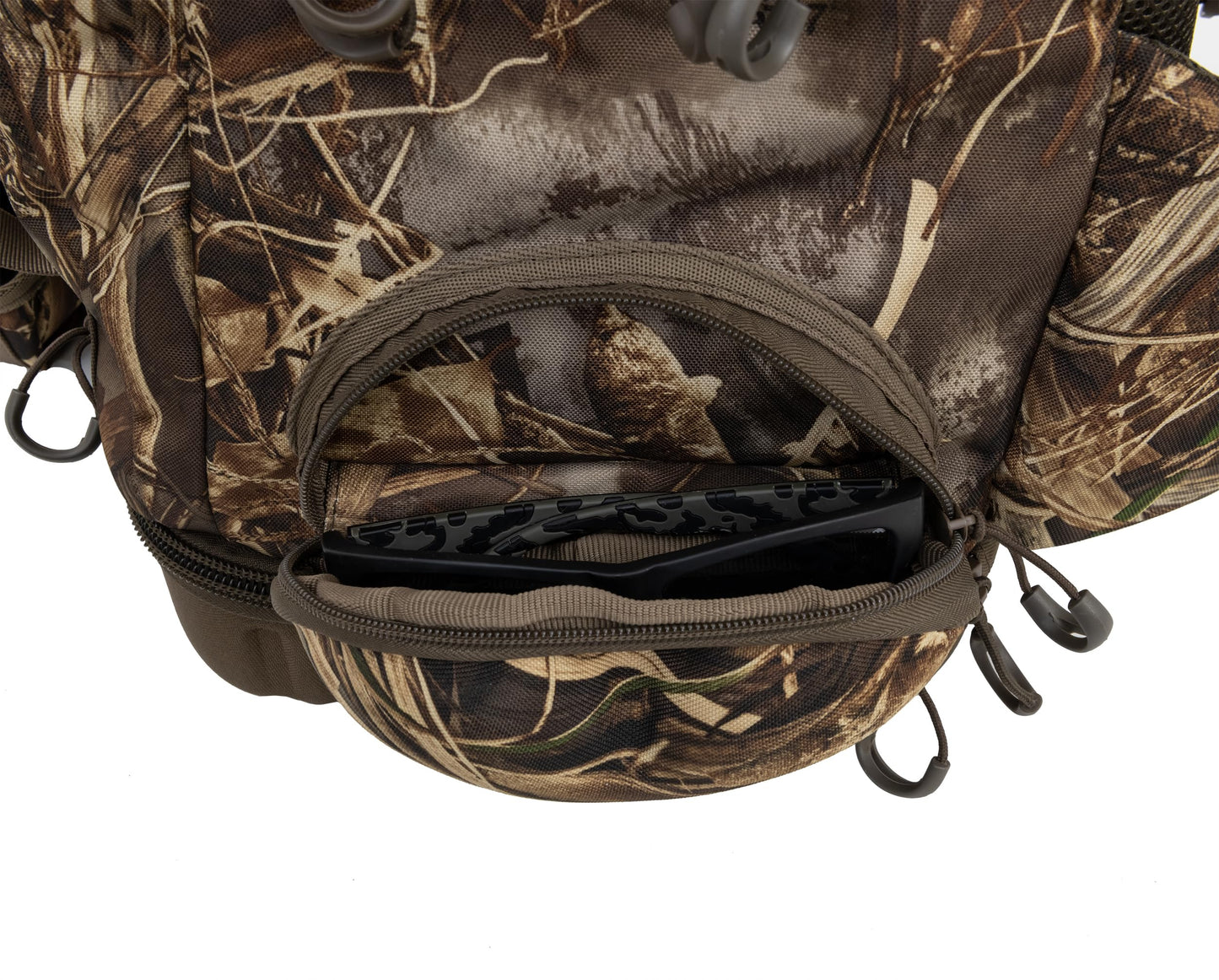 ALPS OutdoorZ Backpack Blind Bag - Hunting Backpacks for Men Featuring Realtree MAX-7 Pattern, with Stowaway Game Totes, Hydration, Dropdown Gun Boot, and 45L Capacity
