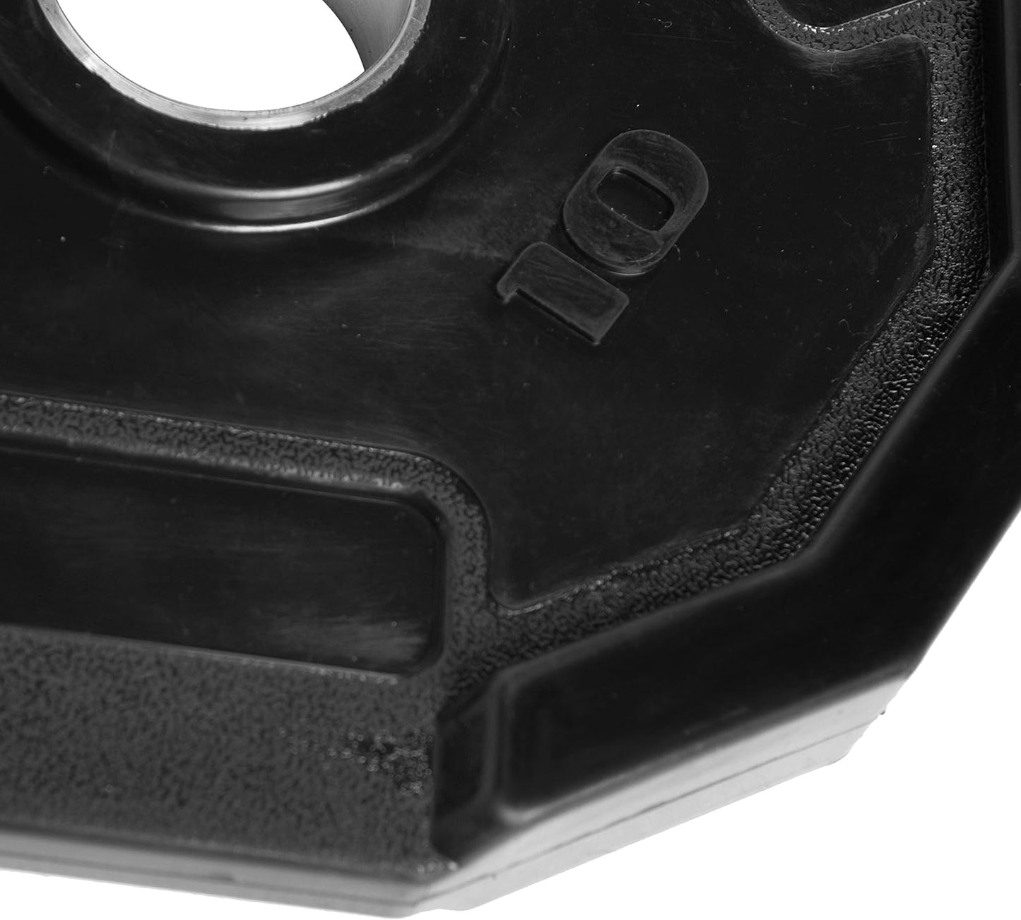 CAP Barbell 12-Sided Rubber Olympic Grip Weight Plates, Black | Multiple Sizes