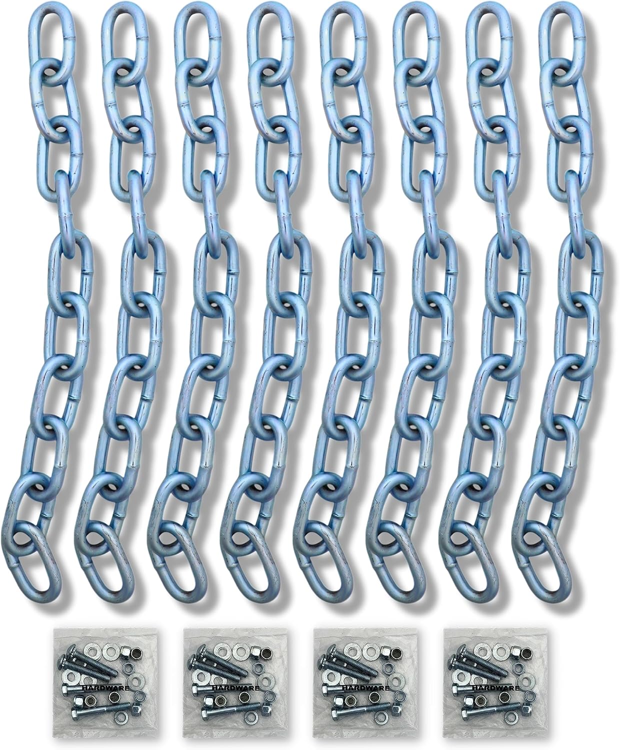 ShootingTargets7 Steel Target Hangers for Gongs - Chains and Rubber Shooting Straps - Steel Target Chain Kit - Rubber Shooting Straps - Steel Targets for Shooting - Hardware for Hanging Targets