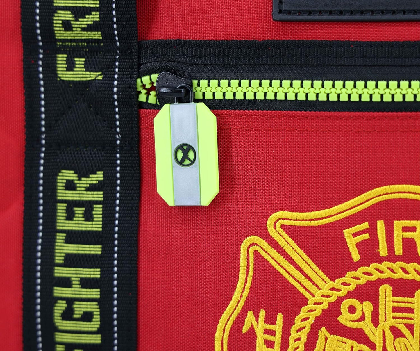 Lightning X Fireman's Value Edition XL Firefighter Step-In Turnout Gear Bag w/Wheels, Helmet Pocket & Maltese Cross for First Responder