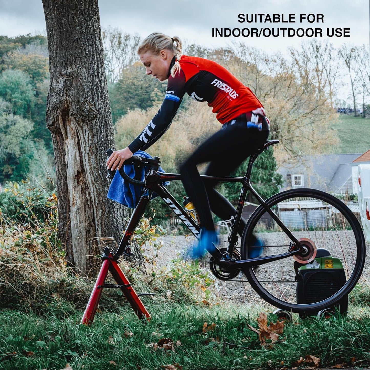 FEEDBACK SPORTS | Omnium Lightweight and Portable Bike Trainer | for 16” to 29” Wheels | Travel Bag Included