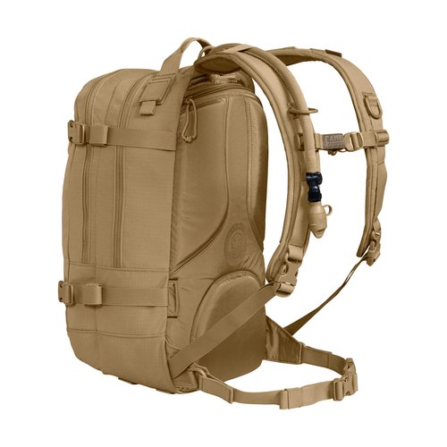 CamelBak H.A.W.G. Tactical Hydration Backpack with 100oz/3L Mil Spec Crux Reservoir Bladder - MOLLE, Coyote