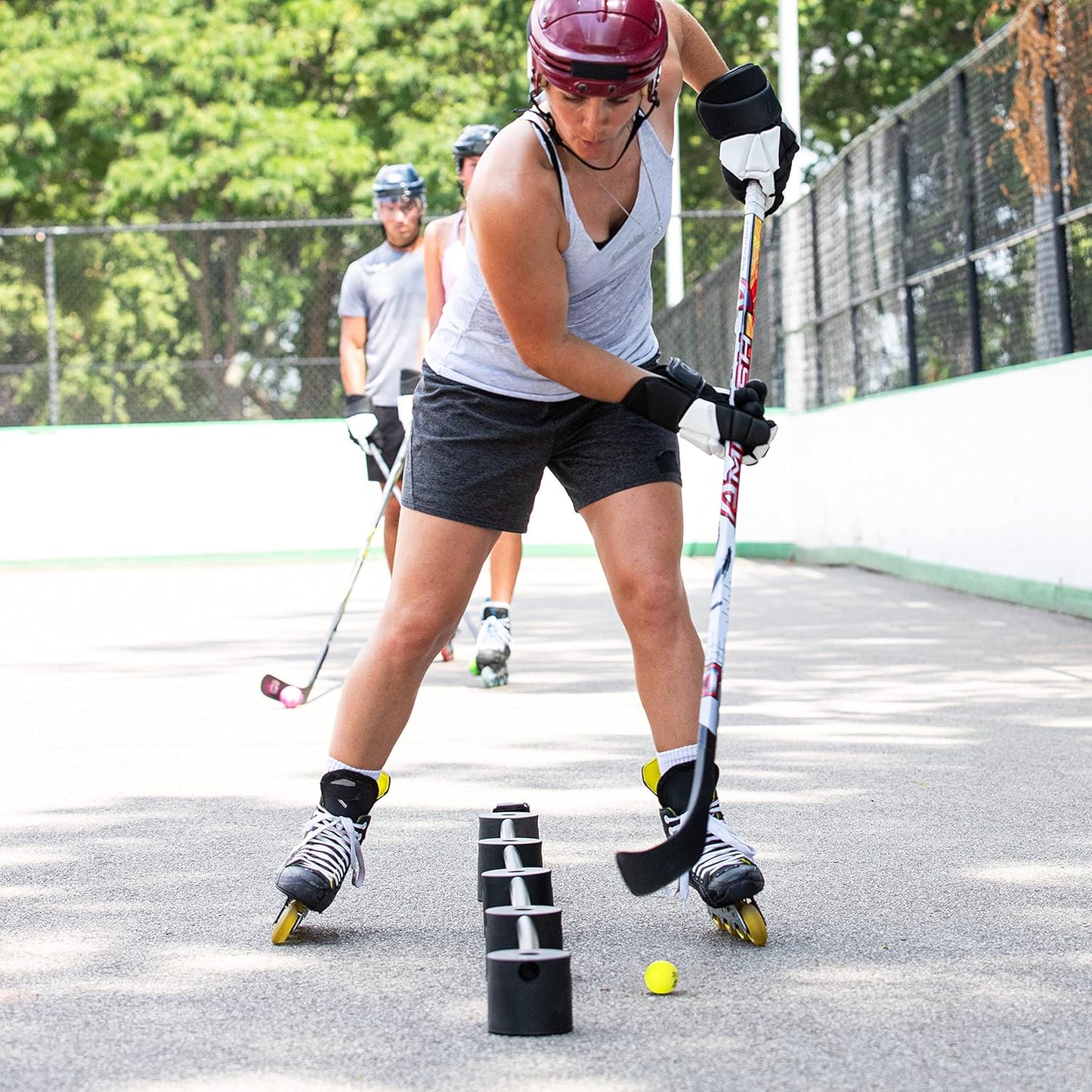 Official Size Franklin Sports NHL Street Hockey Balls | No Bounce | Assorted Colors