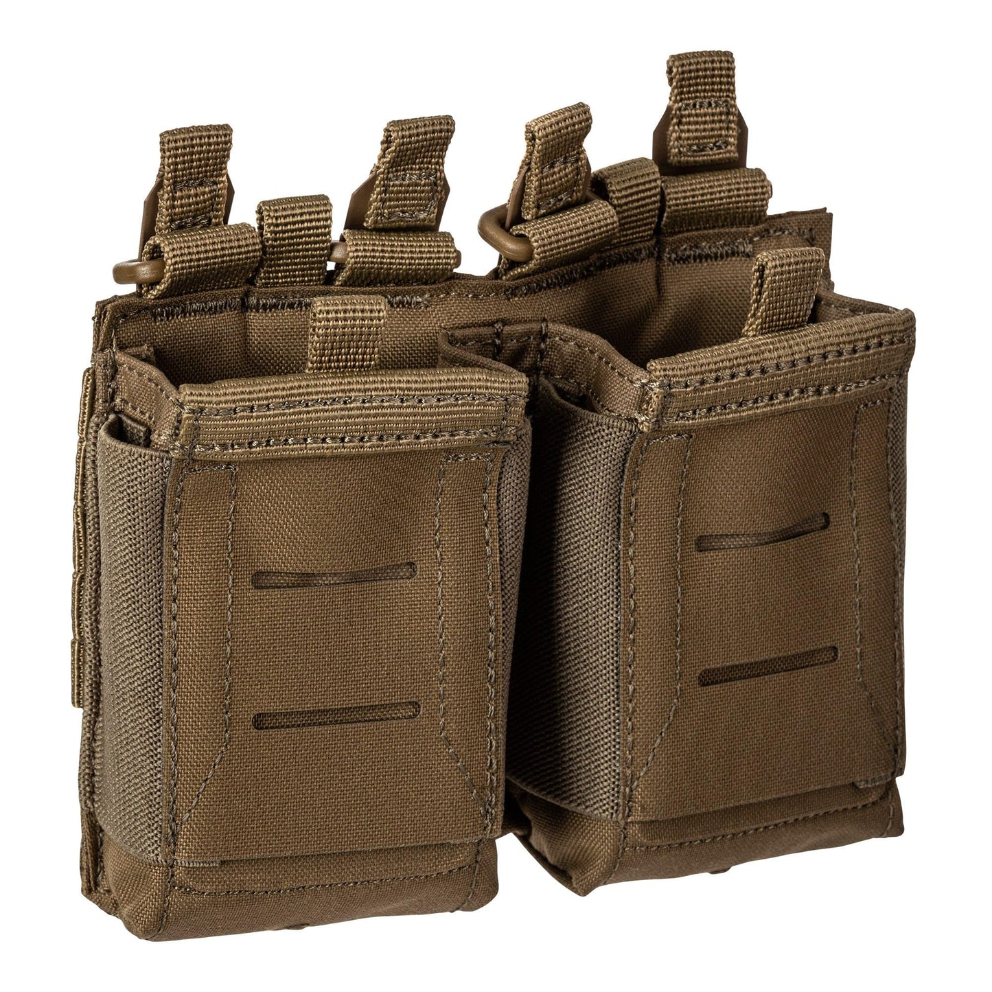 5.11 Tactical Flex Double AR Mag Pouch 2.0 - Versatile Flex-HT Mounting Holster, Concealed Retention, Waterproof Straps, Kangaroo, 1 SZ, Style 56754ABR