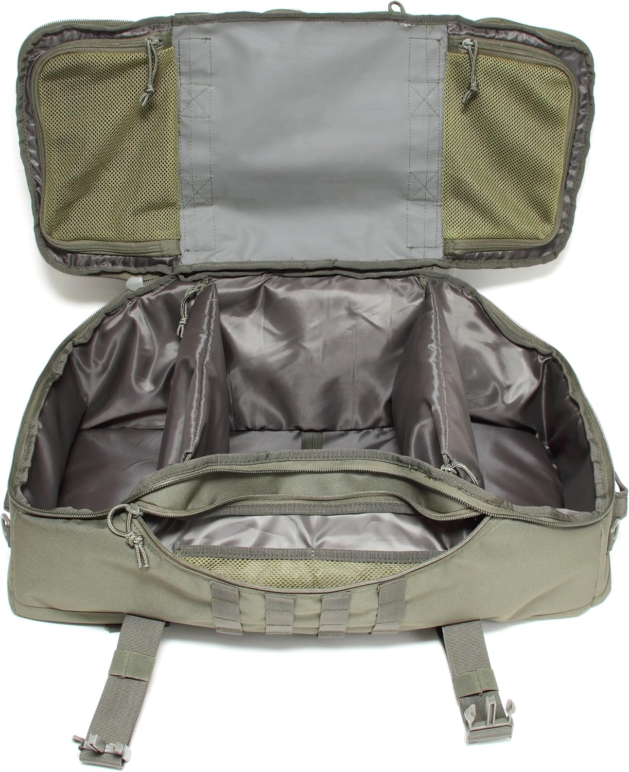Yukon Outfitters Bugout Bag - EDC Durable 600D Polyester 55L Tactical Duffel & Backpack for Travel, Prepping & Outdoor Use - Two Tone Coyote/Foliage