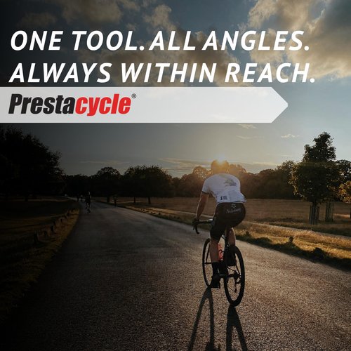 Prestacycle Pro T-Handle Ratchet Kit with (12) S2 Bits and (2) Round Bit Holders – Compact Desktop/Benchtop 3-Way Ratchet Tool, Reversible Thumb-Wheel, 60Nm Heavy-Duty Torque