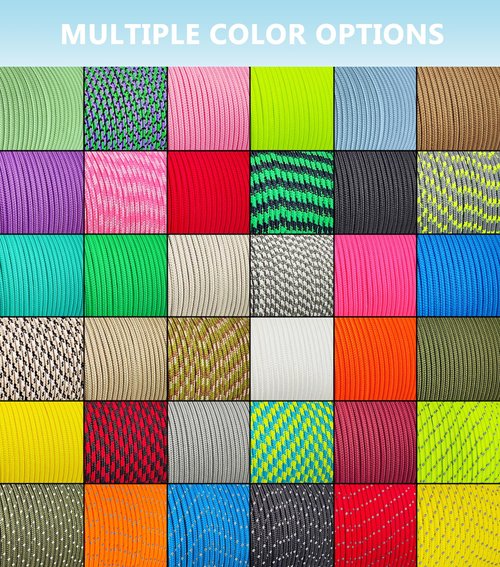 LUYADIN Reflective Paracord 240lb - Diameter 2mm Micro Utility Cord -3 Strand Parachute Spool Cord - 100ft 200ft,Paracord for Camping,Hiking,Fishing,Outdoor and DIY