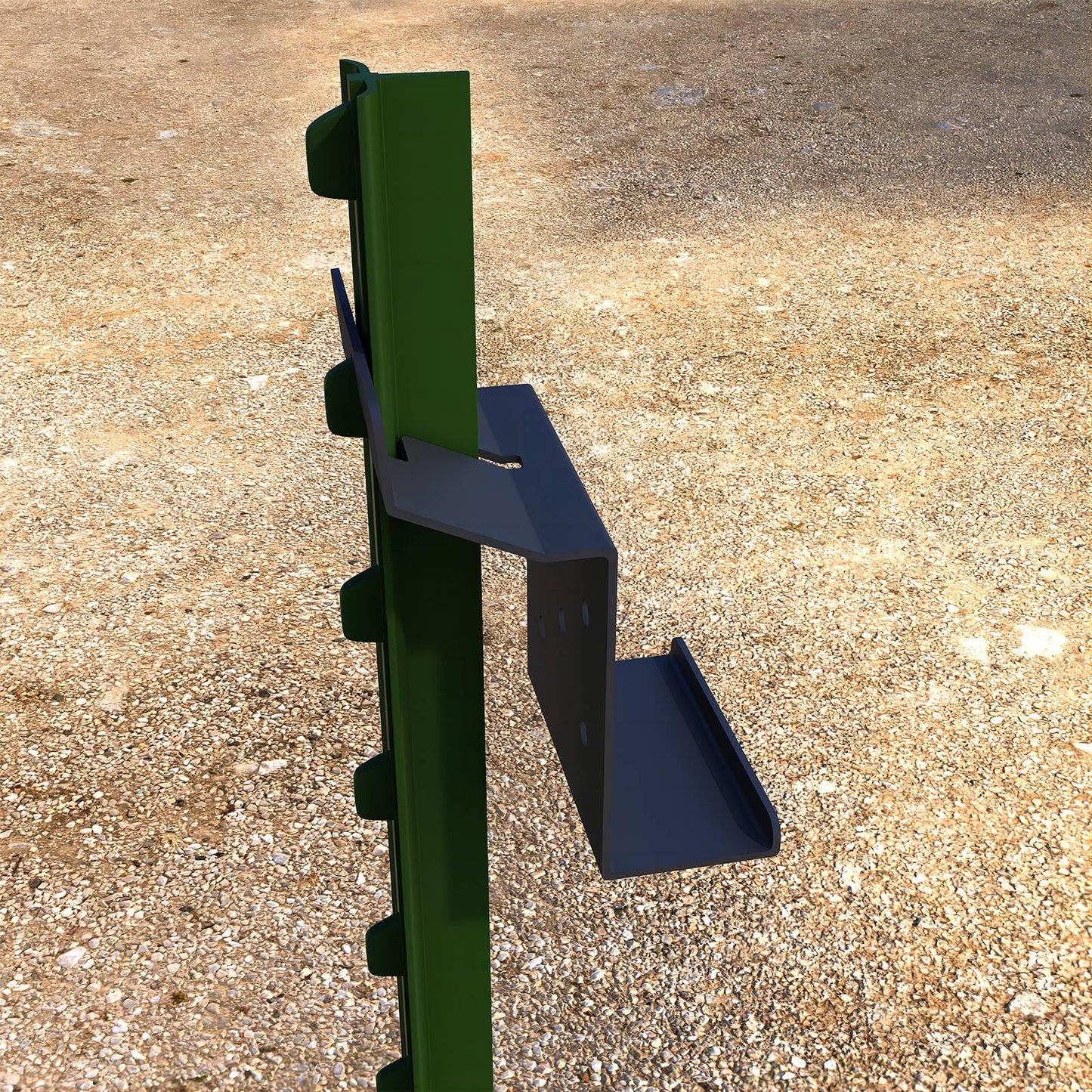 Atflbox T Post Target Hanger for AR500 Steel Targets, 4 Pack T Post Steel Target Mounting Bracket, Steel Shooting Target Mounting Hardware for Precision Shooting