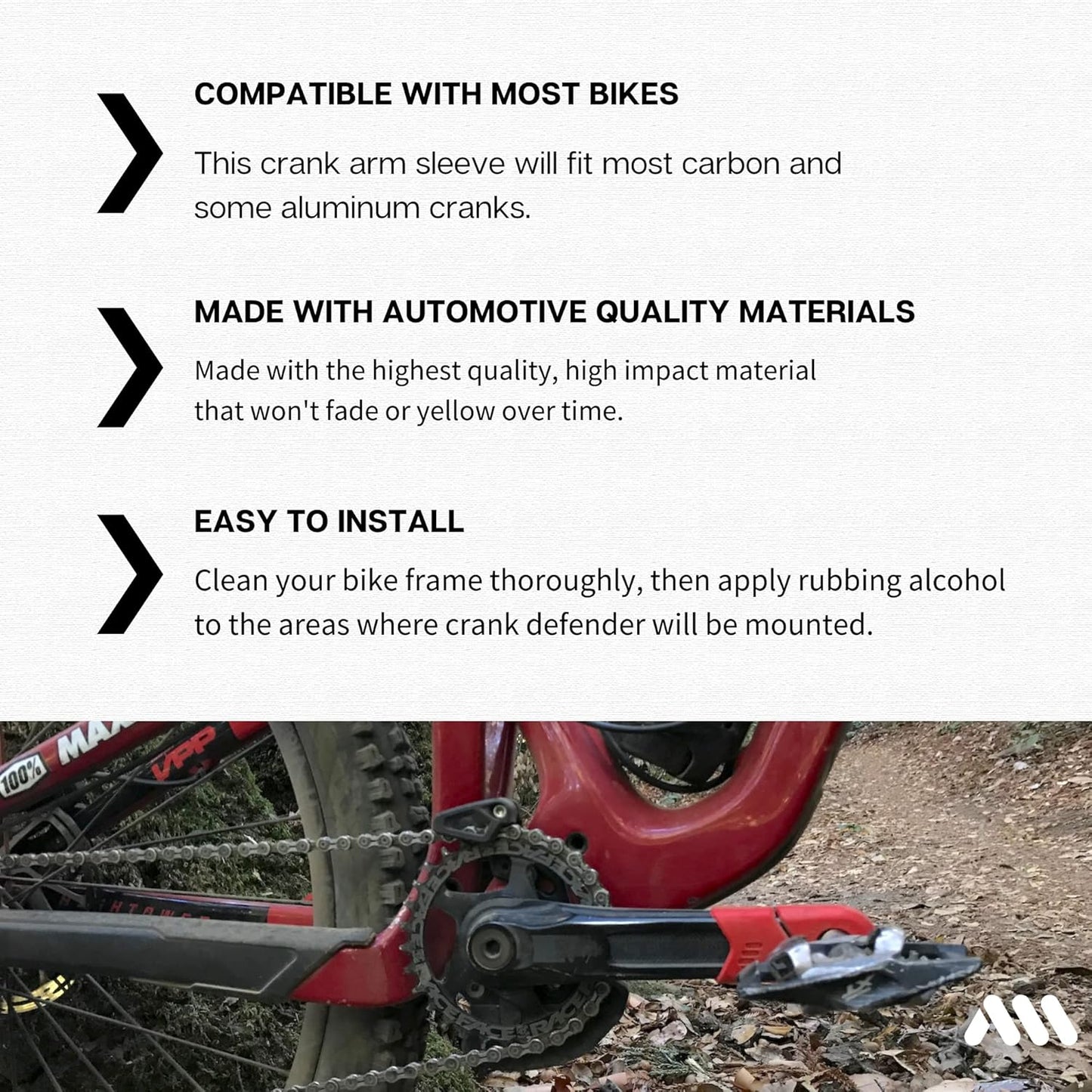 All Mountain Style Crank Defender – Crank Boot Protector Supports High Impact and Scratch Protection - Crankset Cover Sleeve Arm Helps Protect and Style Your Bikes Crank Arm (Green Boots)