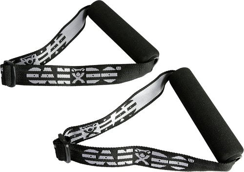 Cando 10-5330 Handle with Adjustable Webbing For Band/Tubing, 1 Pair