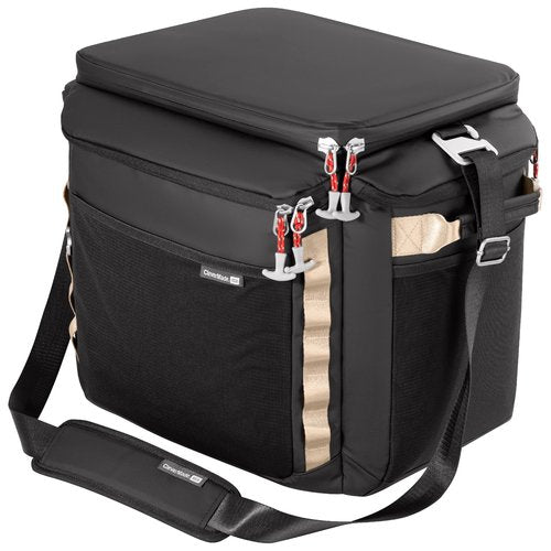 CleverMade 55-Pound Performance Cooler Bag – Insulated Leak Proof Soft Cooler Bag, Portable Travel Beach Lunch Picnic Bag, 18" x 12.5" x 14.25", Black