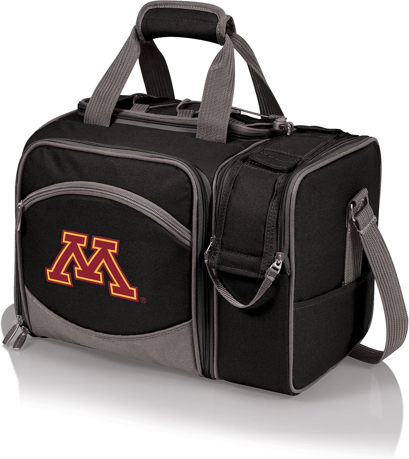 NCAA Malibu Cooler Picnic Basket - Insulated Tote with Complete Picnic Set