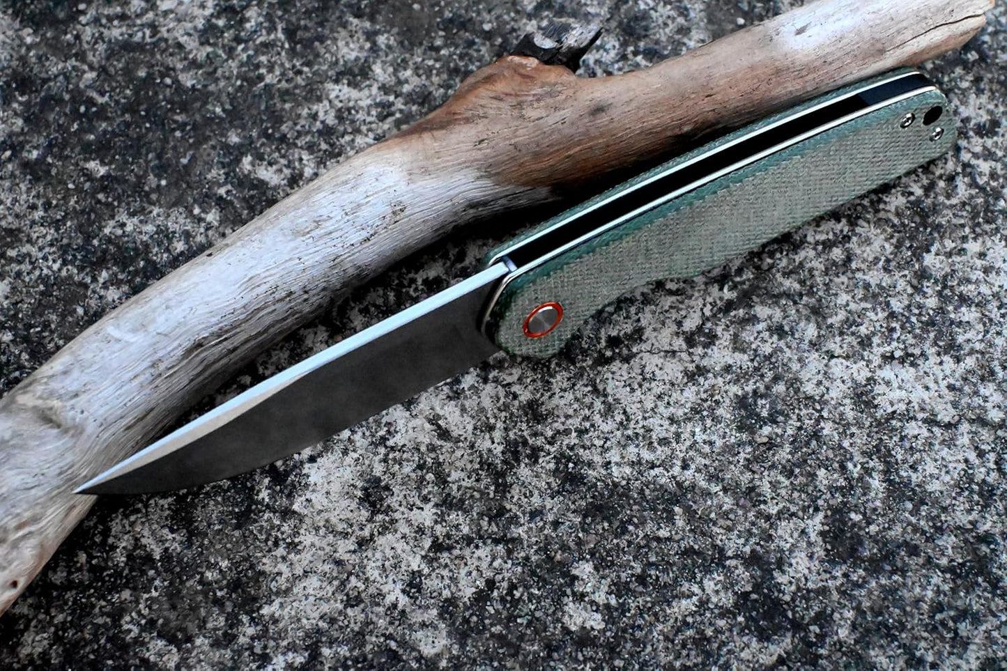 YAK & YETI Premium Micarta Handle Folding Knife- Everyday Carry Knife for Men and Women - Indoor or Outdoor-Camping and Hunting knife-D2 steel Blade #2