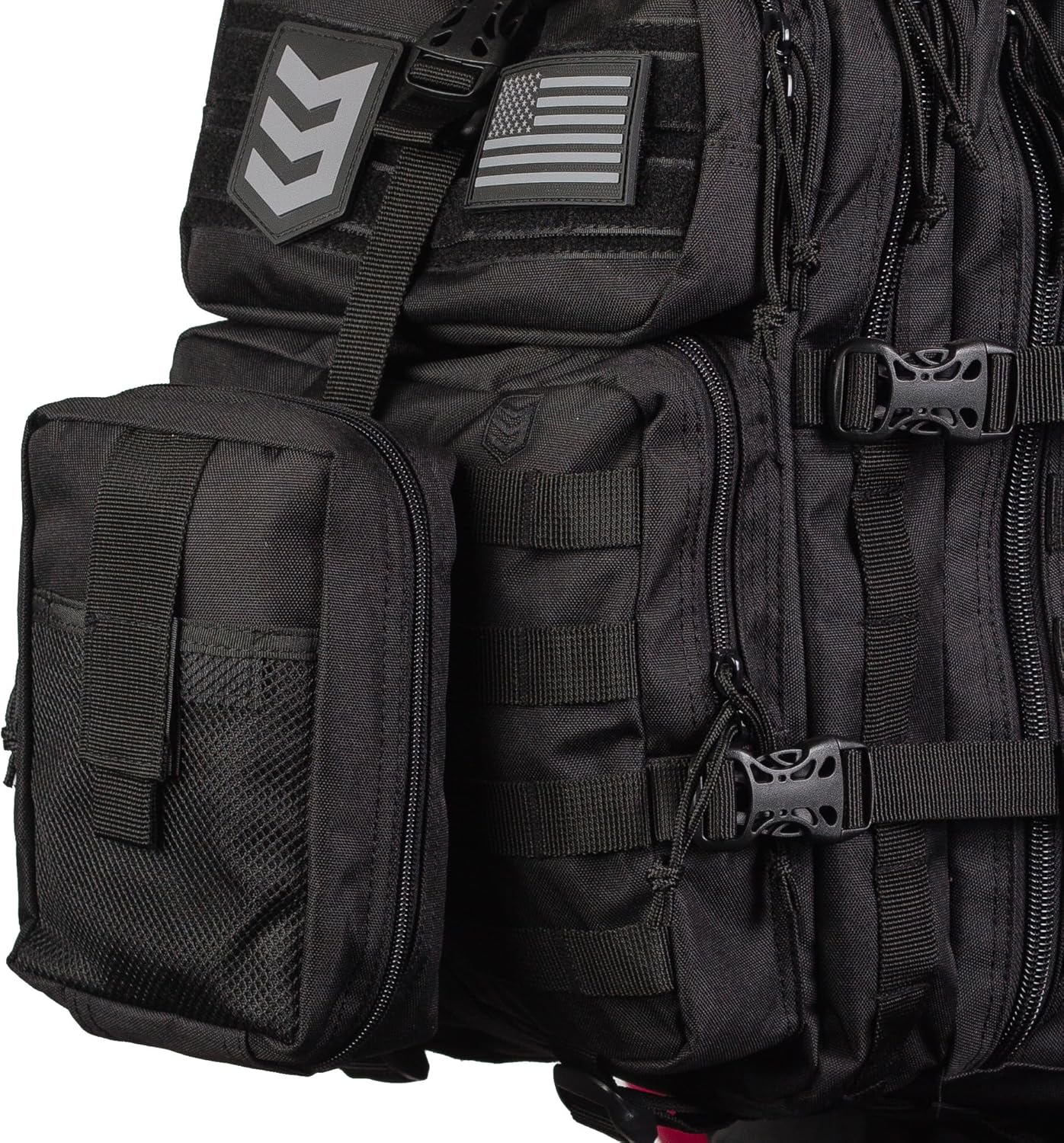 3VGEAR Large MOLLE Medic Pouch - Waterproof with Clamshell Opening, Elastic Loops for Medical Supplies, Hook and Loop Strips, Rugged 600D Polyester