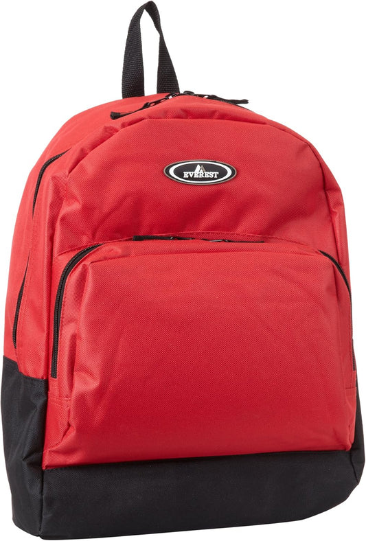 Everest Classic Backpack with Front Organizer, Turquoise, One Size