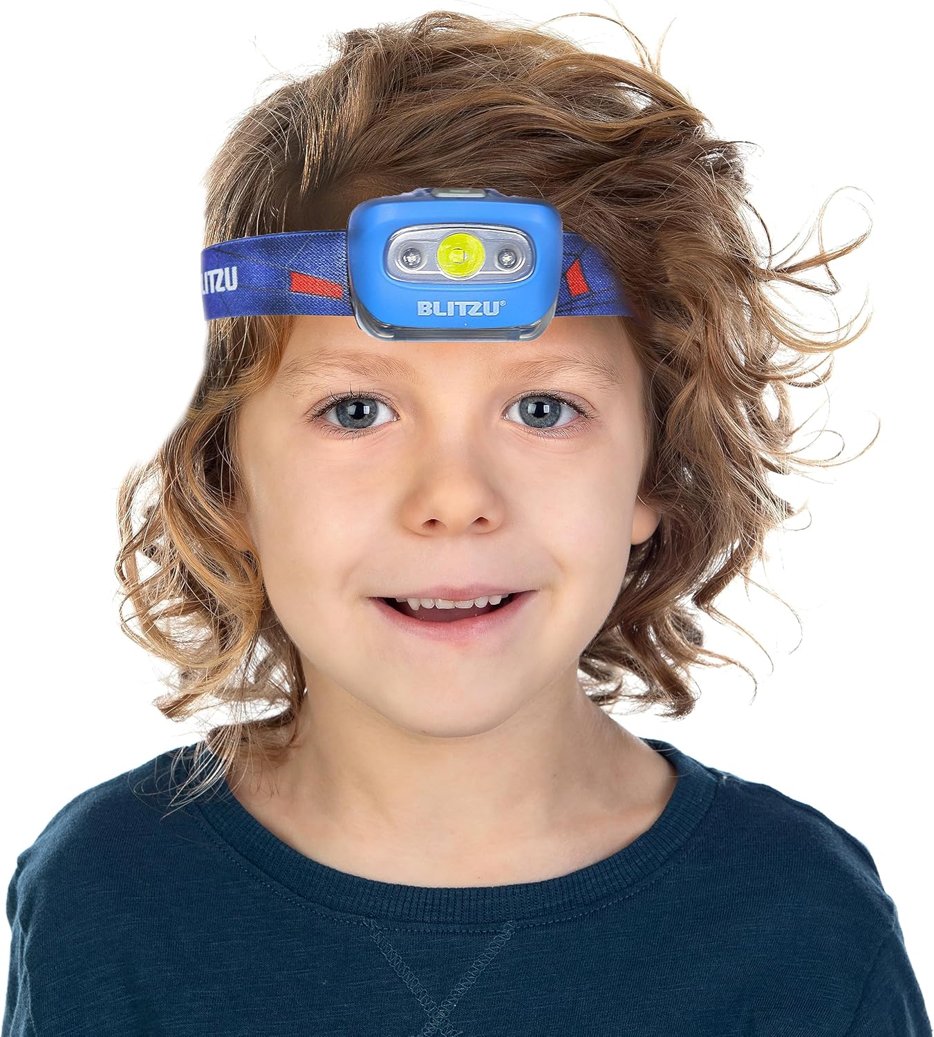 Waterproof LED Headlamp Flashlight for Adults & Kids - Lightweight, Comfortable, White & Red Light for Running, Camping & Hiking - 3 AAA Batteries Included, Purple