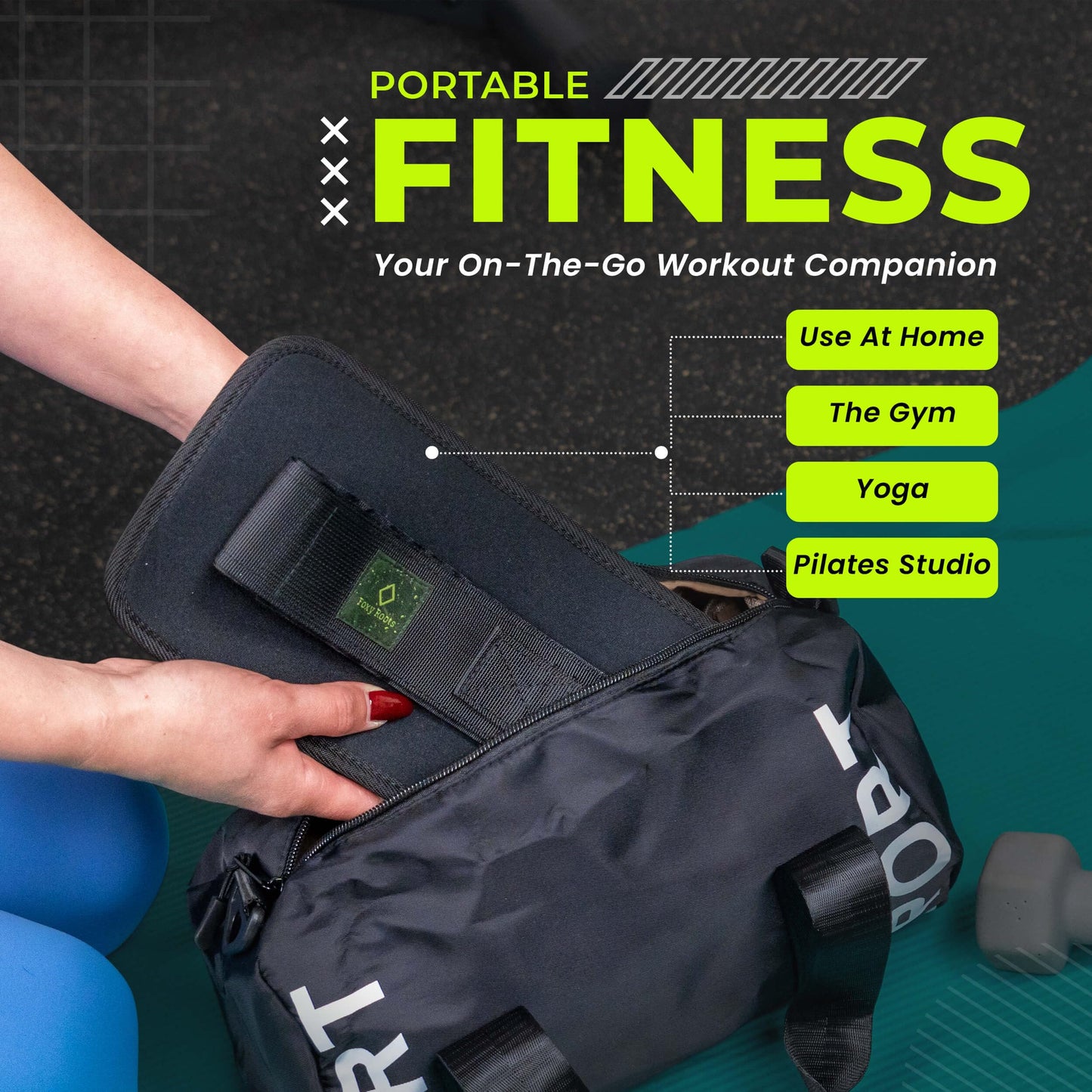 Exercise Hip Thrust Belt – Supports 100lbs – Adjustable, Durable & Slip-Resistant for Dumbbells, Kettlebells & Plates – Glutes Workout Equipment for Home & Gym – Comfortable & Portable Booty Builder