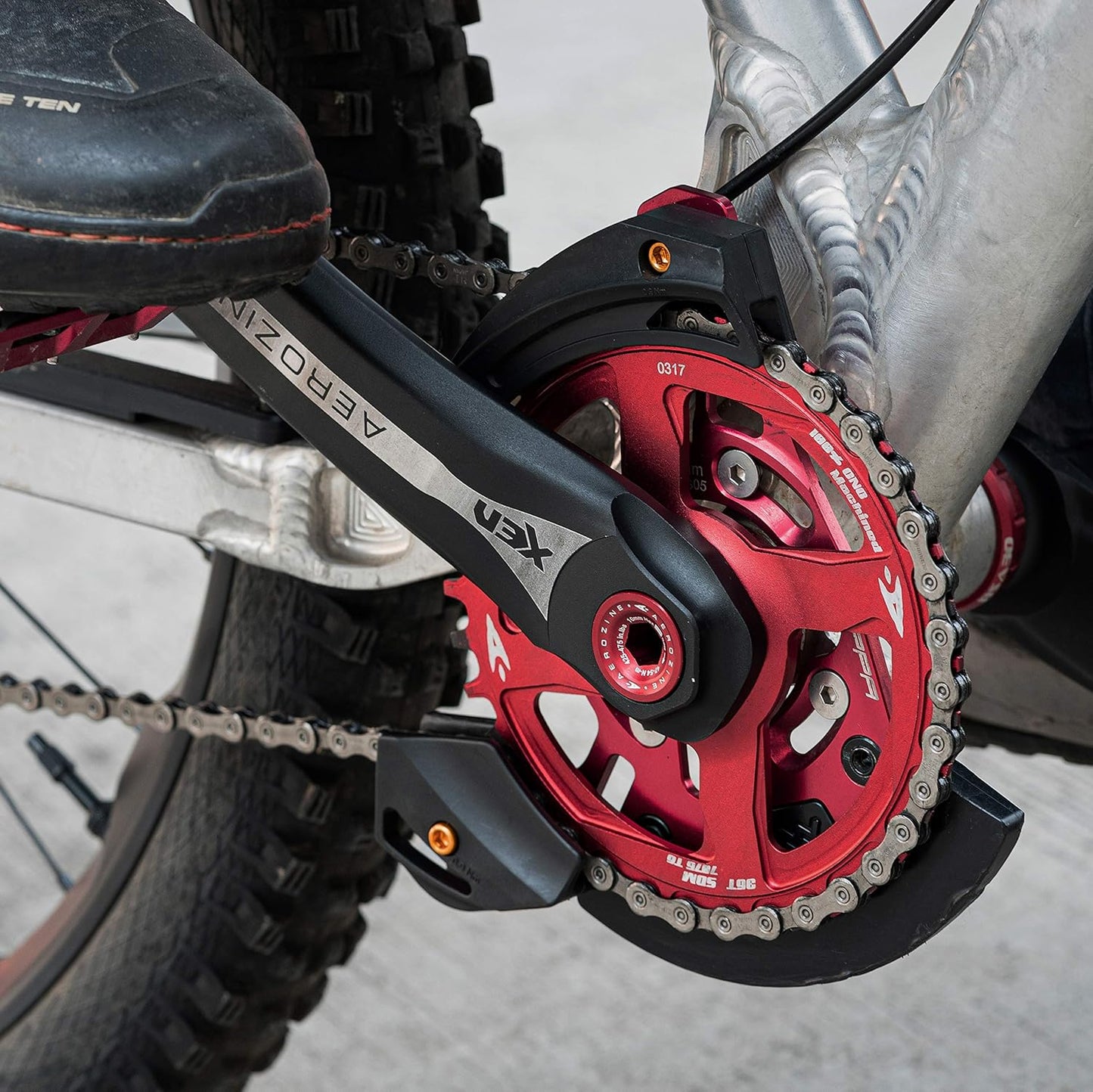 FUNN ZIPPA DH ISCG-05/BB Mount Chain Guide Orange