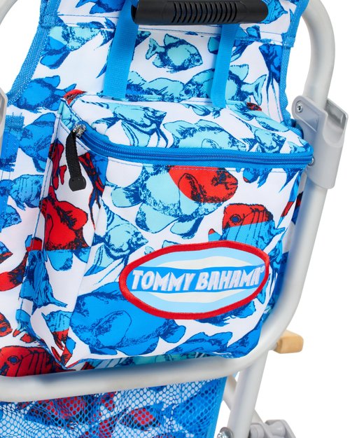 Tommy Bahama Kid's 5-Position Lay Flat Backpack Folding Beach Chair, School of Fish