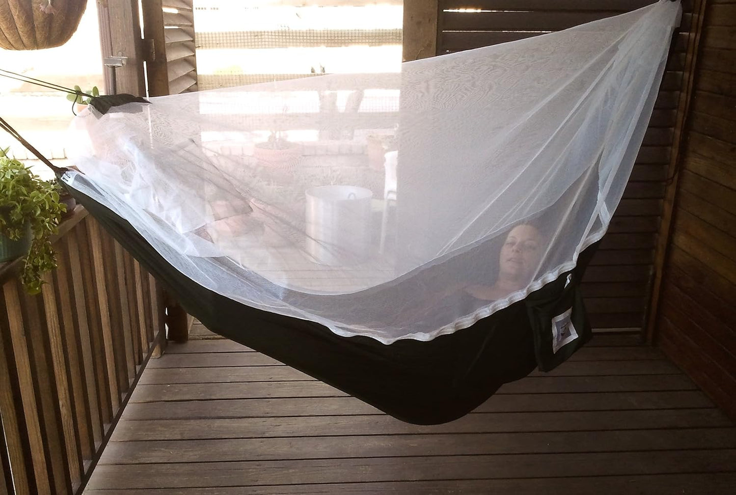 Hammock Bliss Mosquito Free Hammock Bliss – Camping Hammock with Bug Screen Mossy Netting Canopy - Integrated Suspension 100' / 250 cm Rope Per Side - Make Hammock Camping A Bug Free Experience