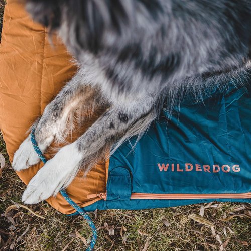 Wilderdog Dog Sleeping Bag - 36in x 28in - Pacific Blue