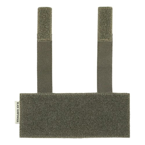 Black Gunpowder Molle Panel Tactical Morale Patches Board Even Number Gear Attachment (Ranger Green, 7.5 x 3 in, 1 Piece)