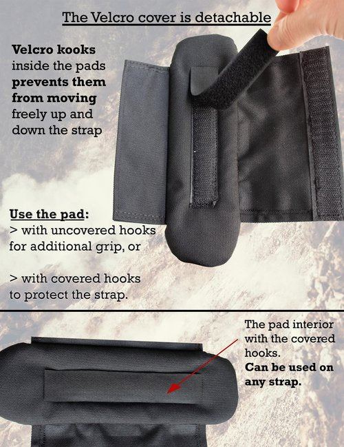 Shoulder Strap Pad for Optimal Weight Distribution, Plate Carrier Shoulder Pads with Velcro, Backpack Strap Pads, Shoulder Strap Cushion for Tactical and Weighted Vests, Body Armor or Waist Belts