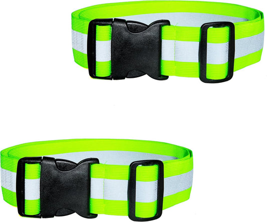 2-6 Pack - Reflective Glow Belt Safety Gear, Pt Belt, for Running Cycling Walking Marathon Military
