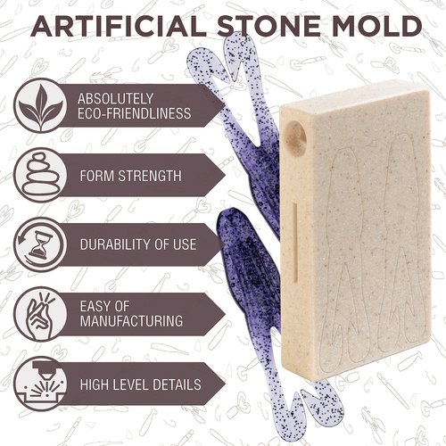 Smedioks Premium Soft Plastiс Mold Lure Making Injection Molds Fishing Lures 2 Cavity Zoom Horny Toad 4''