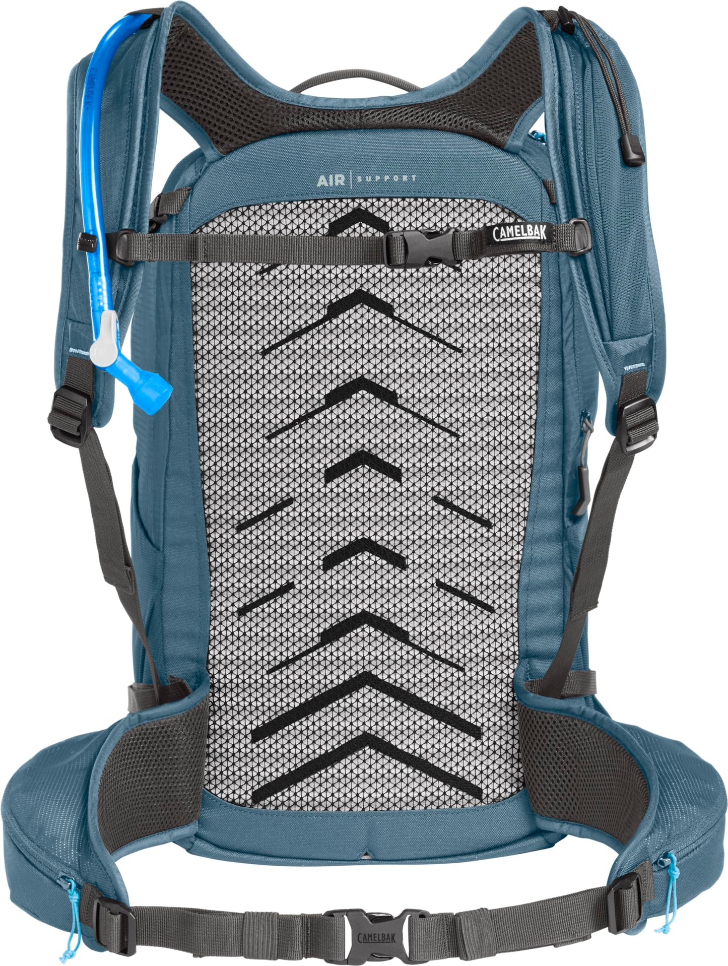 CamelBak Women's Rim Runner X28 Hiking Hydration Backpack with 2L Reservoir Bladder, Crystal Blue