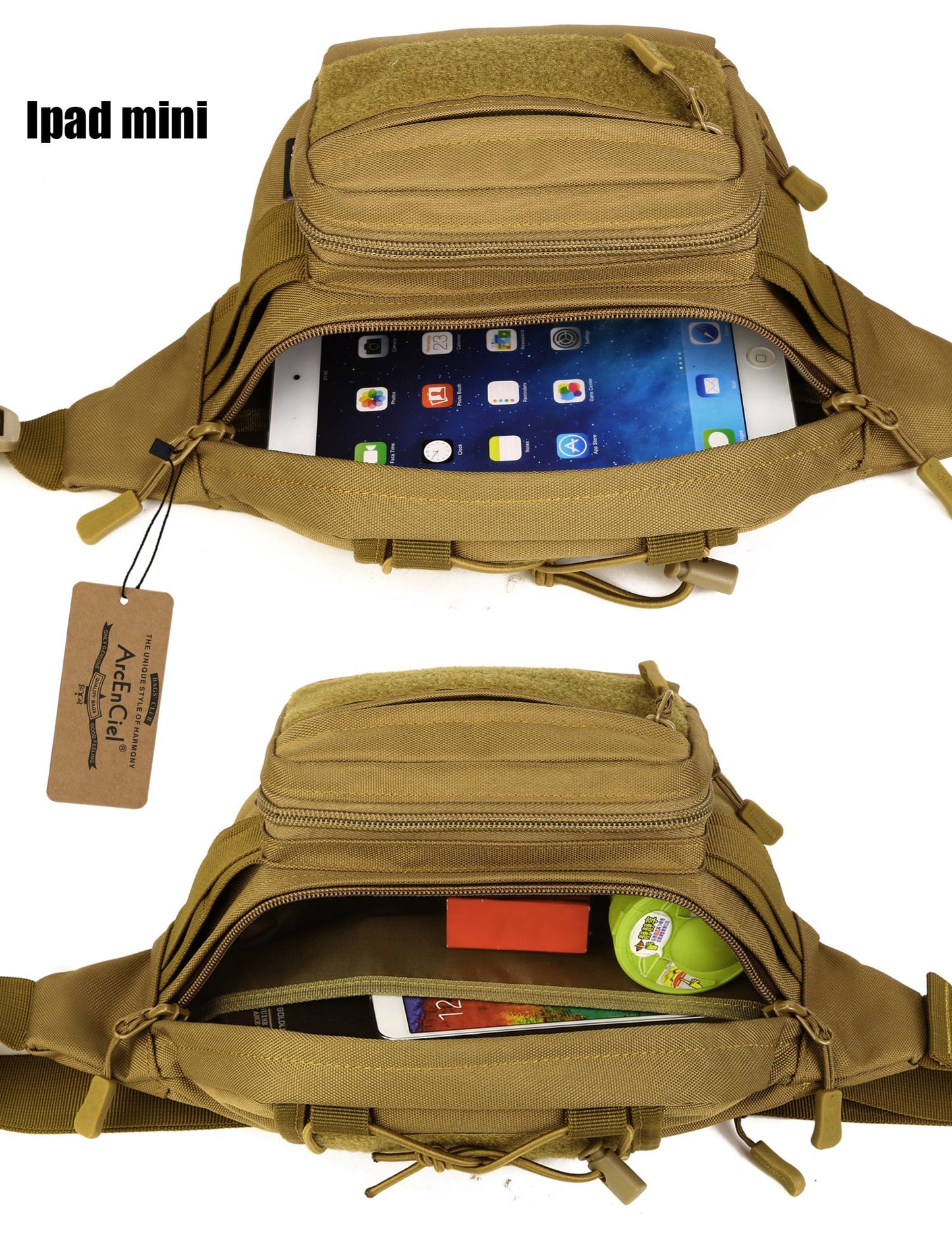 ArcEnCiel Tactical Fanny Pack for Men Waist Bag